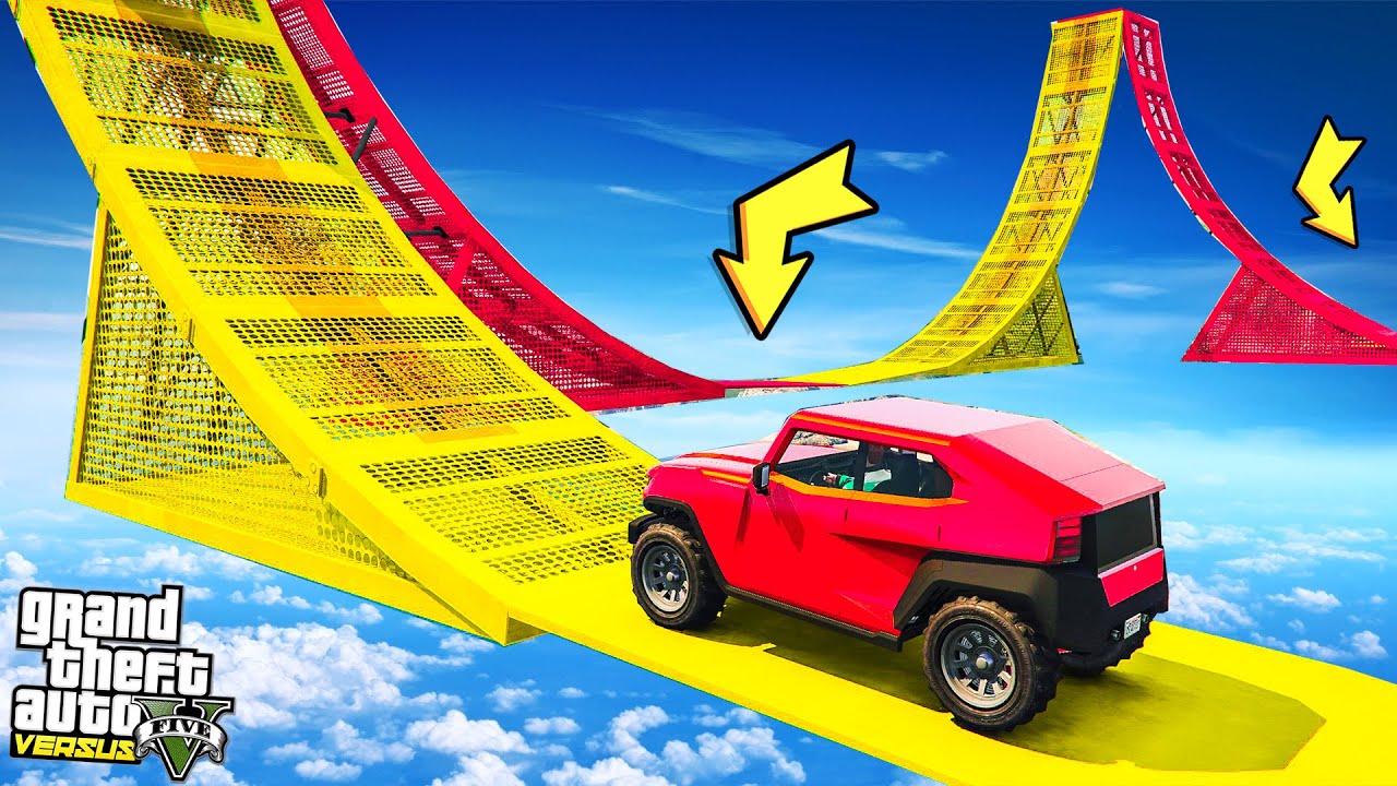 GTA 5 - Impossible Stunt Jump Parkour?! (GTA  5 Versus)