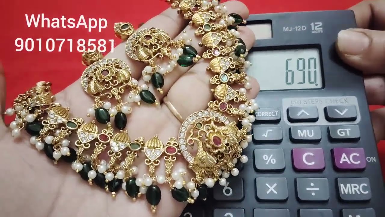 ✅beautiful necklace collection😍✅ booking number 9010718581