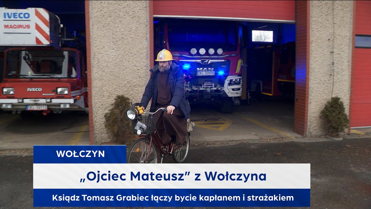 „Ojciec Mateusz” z Wołczyna. Ksiądz Tomasz Grabiec łączy bycie kapłanem i strażakiem