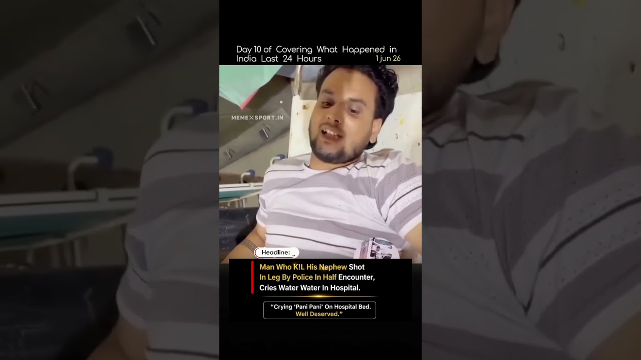 🚨 Firozabad Murder Case: Accused Seen Begging for Water in Hospital After Encounter, Video Goes V...