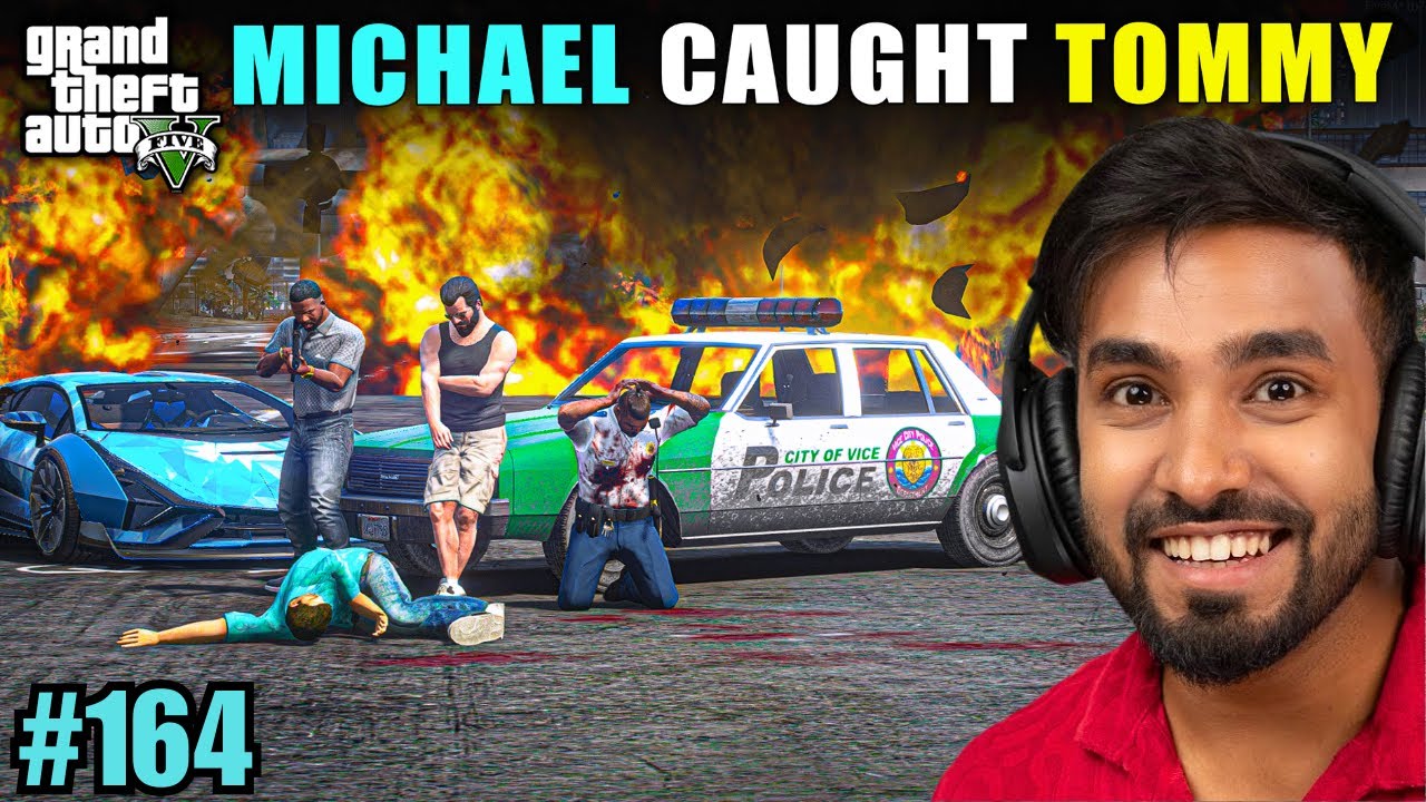 MICHAEL CAUGHT TOMMY | TECHNO GAMERZ GTA V GAMEPLAY #164