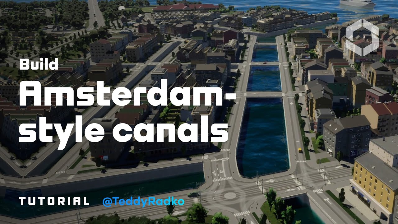 How to Build Amsterdam Style Canals | Inspirational Builds | Cities: Skylines II