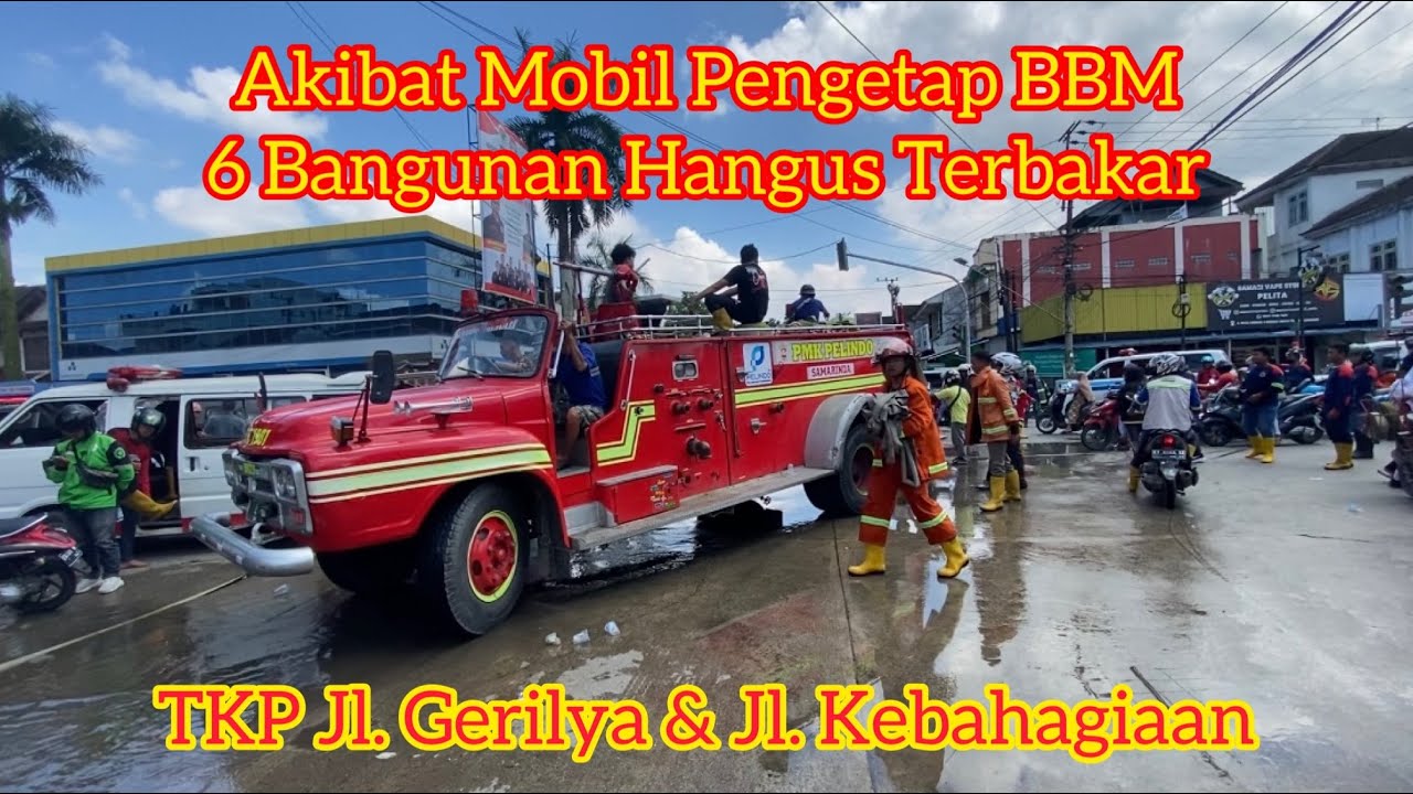 Telah Terjadi Kebakaran di Jl. Kebahagiaan & Jl. Gerilya, Sungai Pinang Dalam Samarinda.