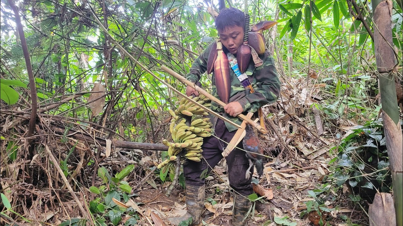 The poor fellow found shelter deep in the wilderness.