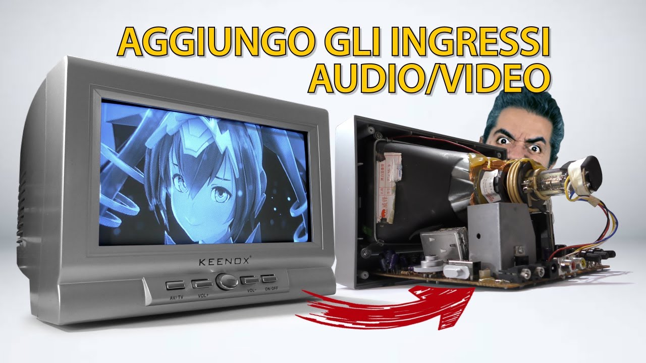CRT Hack 📺 Aggiungere gli ingressi Audio/Video usando le migliori imprecazioni  📲 🕹 📼