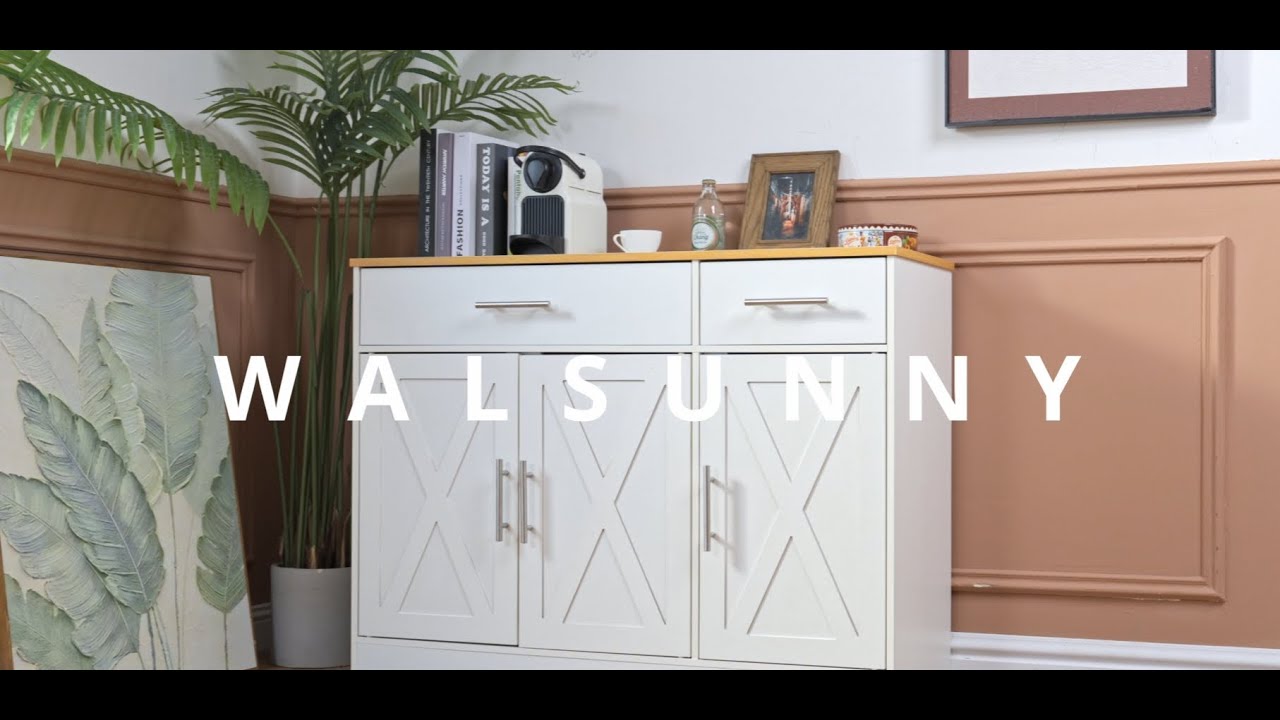 The Walsunny Kitchen Buffet Sideboard Cabinet is a total must-have! 😍
