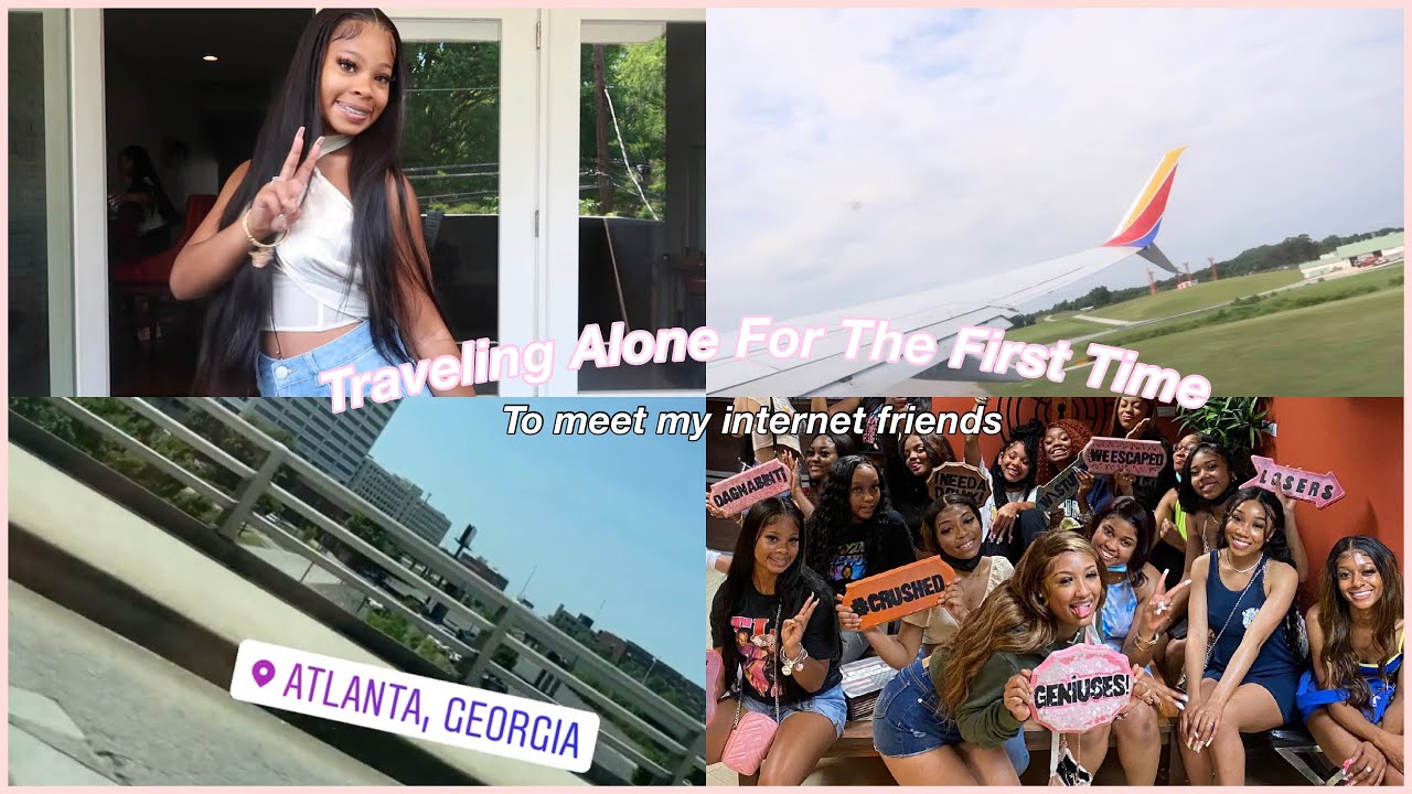Traveling across the states ALONE to meet my internet friends!| Youtubers link up!