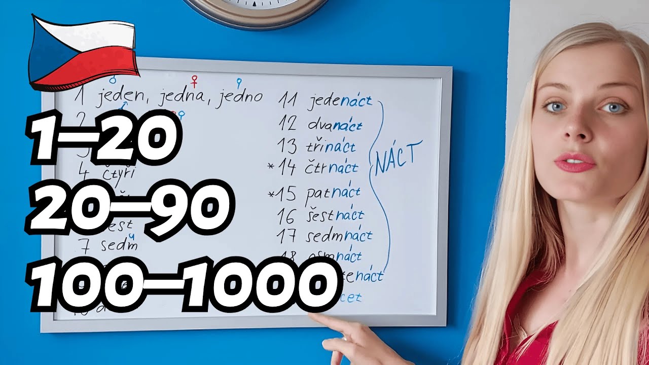 💯 Count in Czech from 1 to 1000 | Part 1: Learn Numbers