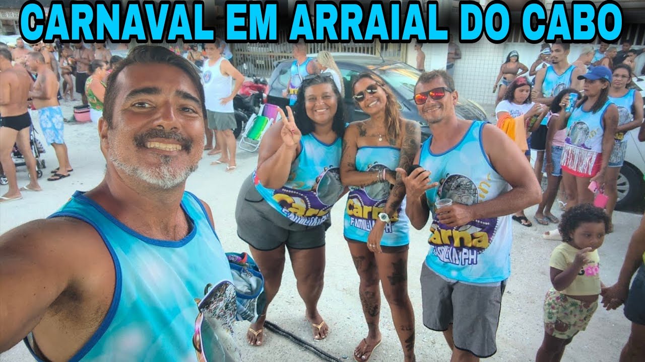 Carnaval em Arraial do Cabo com a Praia LOTADA.