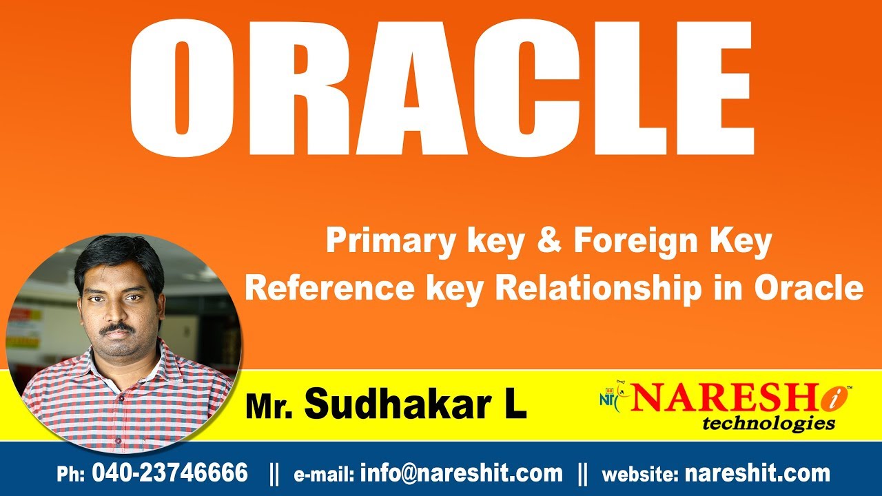 Oracle Tutorials | Primary key & Foreign Key Reference key Relationship in Oracle | by Mr.Sudhakar L