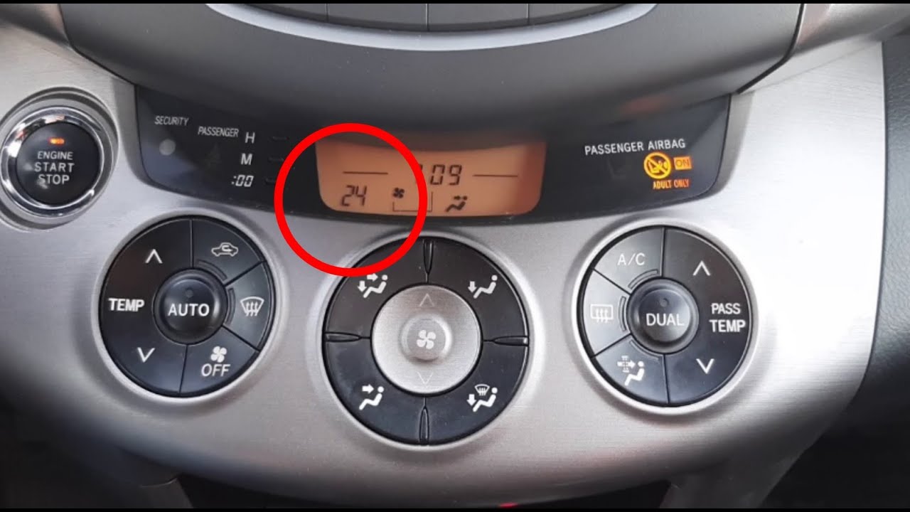 Диагностика кондиционера Toyota Rav4. Просмотр кодов ошибок системы кондиционирования без сканера
