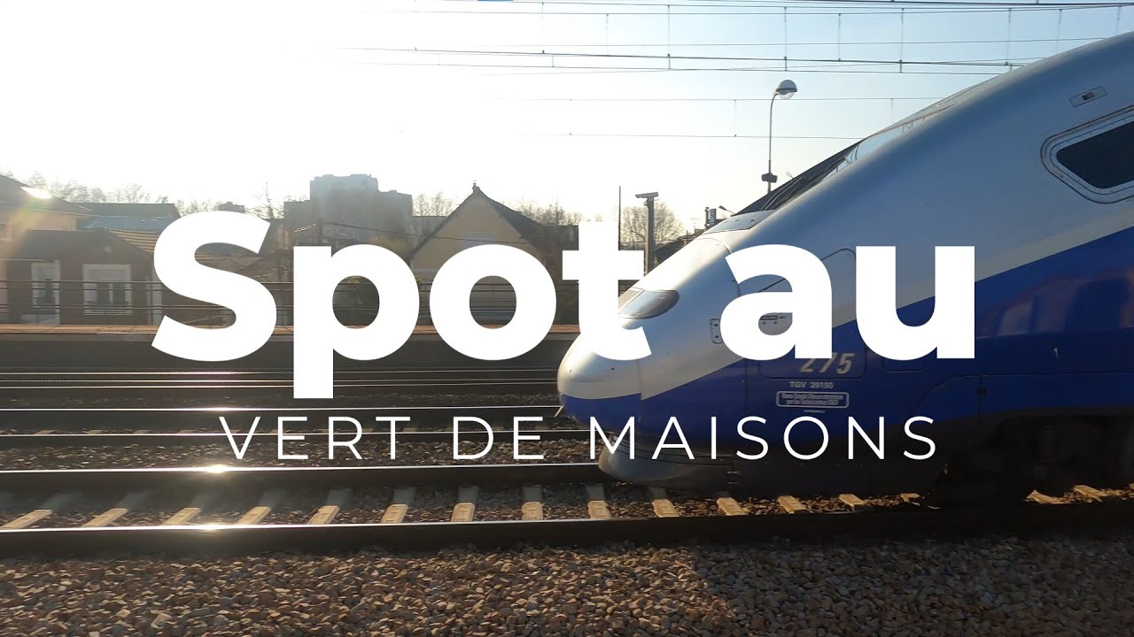 Spot en gare du Vert de Maisons (ETR1000, Z5600, TGV Bleu...)