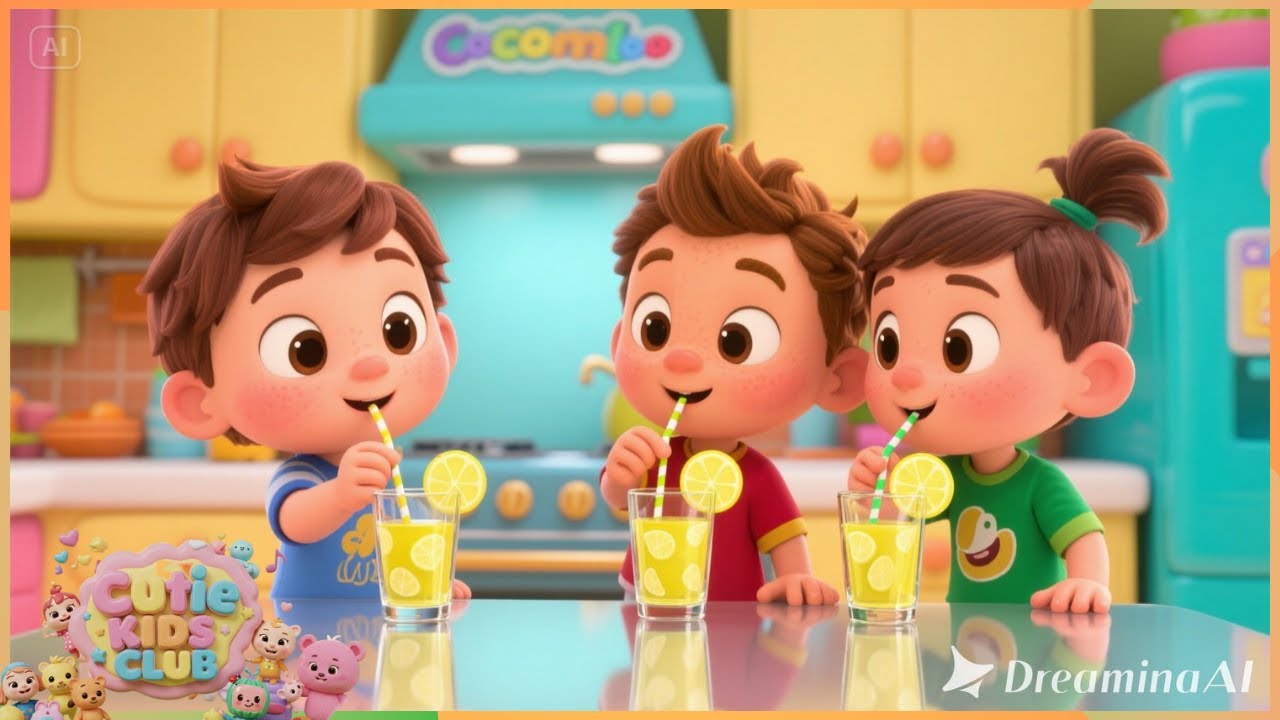 Kids Enjoy Lemon Recipe Song For Kids | Cutie Kids Club