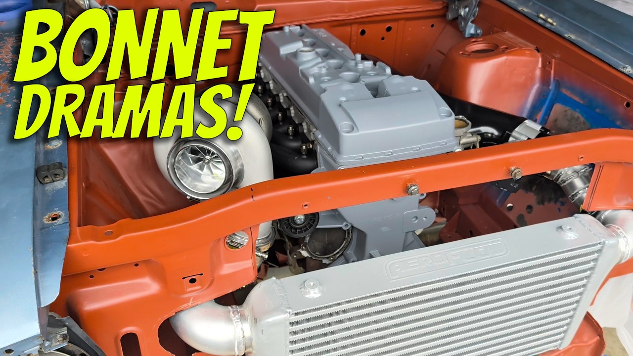 Turbo Barra Intercooler Piping - Tight XT Falcon Engine Bay Fabrication