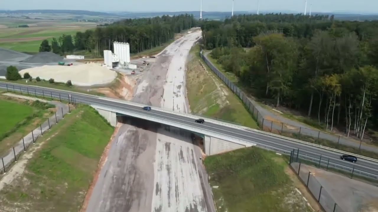 Baufortschritt A49 Stadtallendorf Nord  03.09.2023 Update zu Oktober 2022