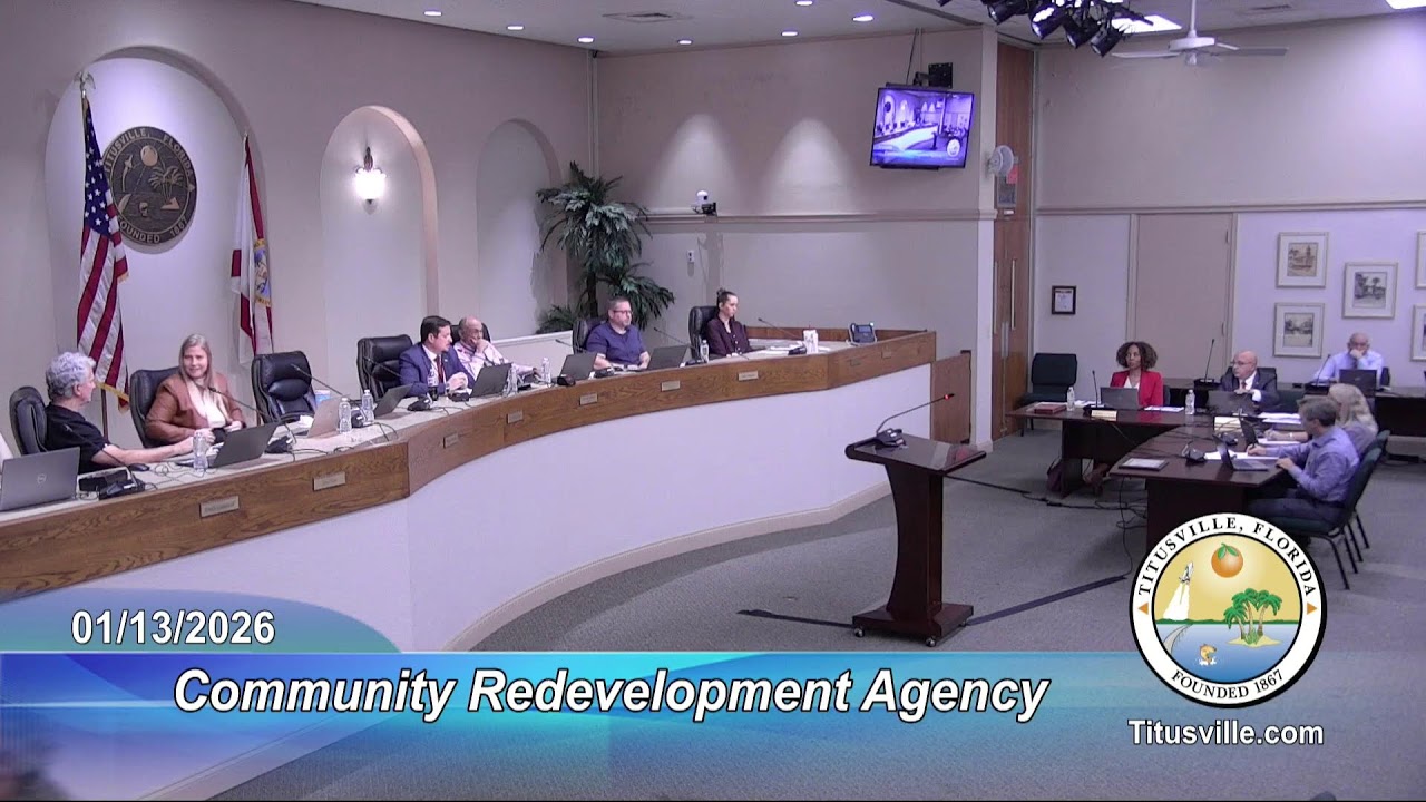 Community Redevelopment Agency Meeting — 1/13/2026 - 5:30 p.m.