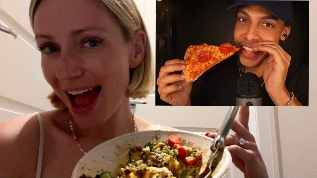 ASMR Mukbang & Inaudible Whisper🍴 with asmrizak