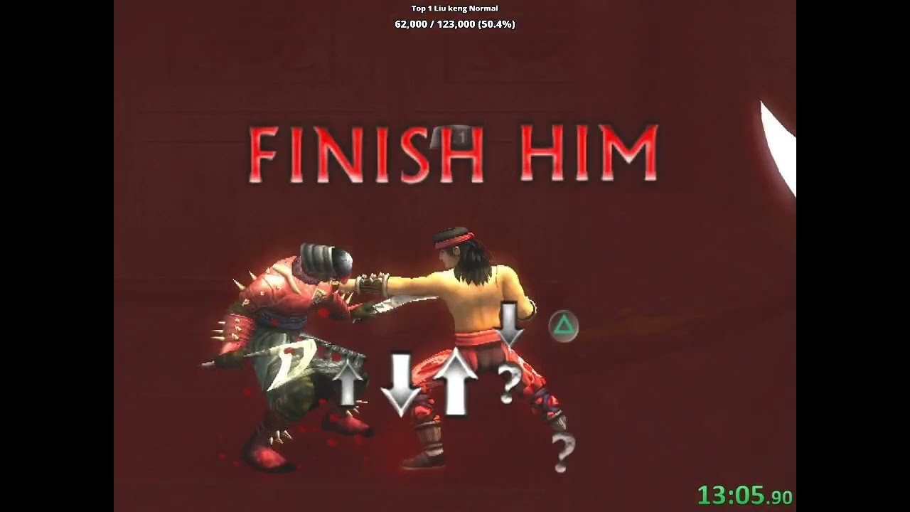 Mortal Kombat Shaolin Monks Speedrun Liukang Normal (01:10:02)