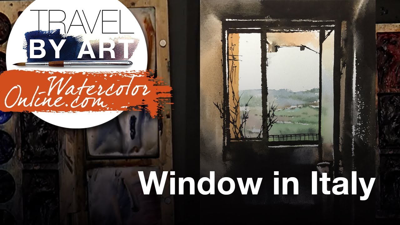 #276 Travel By Art, Ep. 127: Italian Landscape (Watercolor Landscape Demo)