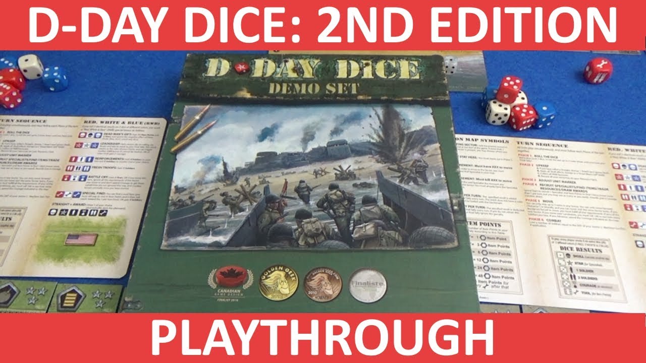 D-Day Dice: 2nd Edition - Playthrough
