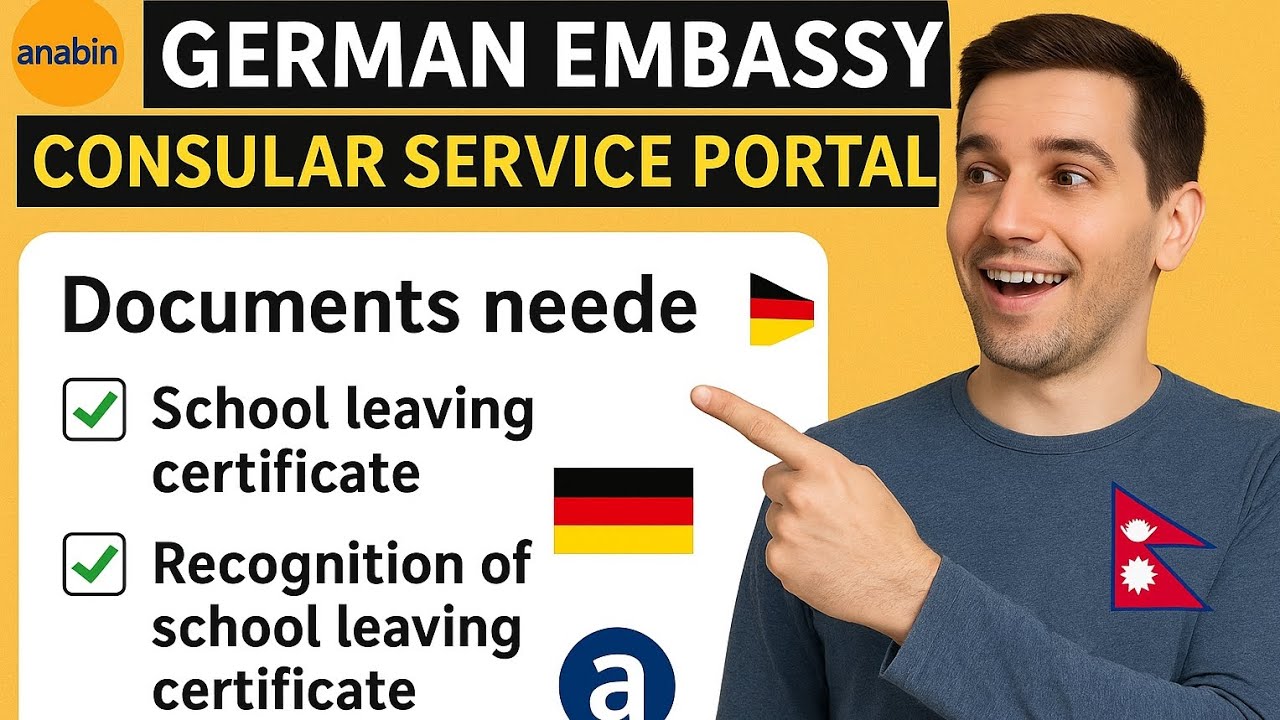 Latest German Embassy Online Appointment Guide 2025🇩🇪School Leaving Certificate & Recognition Update