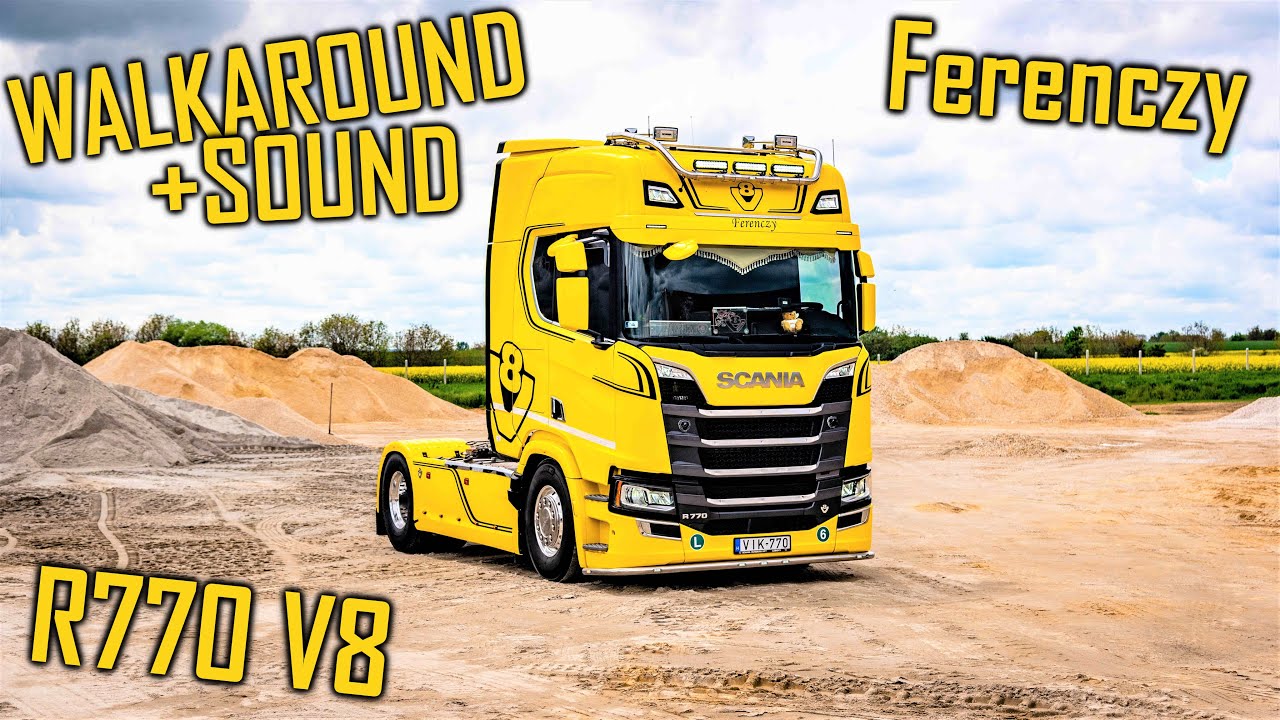 WALKAROUND & SOUND: New Scania R770 V8 // *Ferenczy Transport*