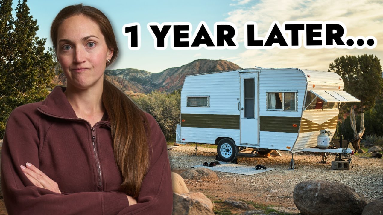 Vintage Camper Makeover AFTER 1 YEAR: What I Regret (and what I love)