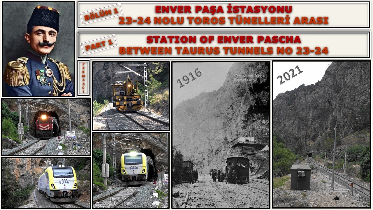 Enver Paşa İstasyonundan (23-24 Nolu Tarihî Toros Tünelleri Arası) Tren Geçiş Videoları 1/6