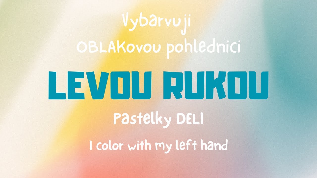 Jak to vypadá, když vezmu pastelku poprvé do ruky, tedy do té levé :)))