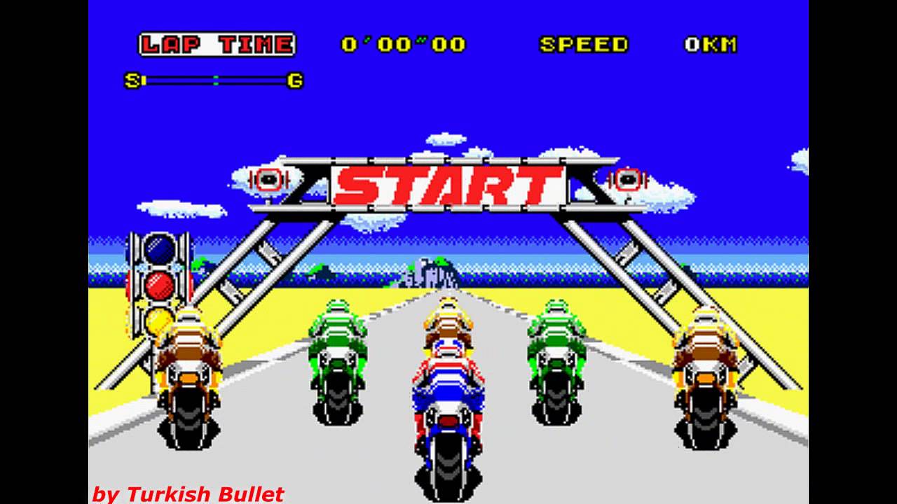 Super Hang-On (Sega Mega Drive / Genesis) - (Longplay - Original Mode)