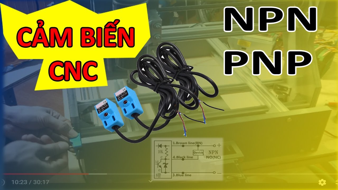 Hướng dẫn đấu cảm biến HOME máy CNC 500x500 Cảm biến tiệm cận NPN