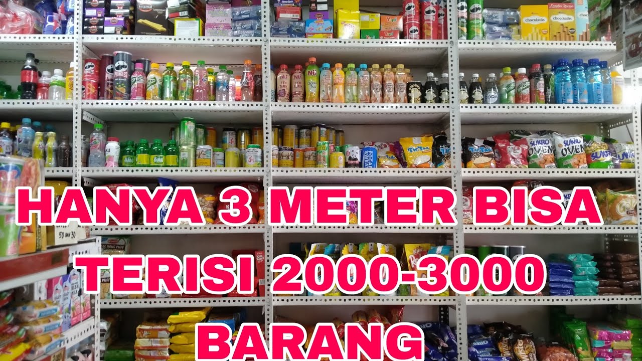 RAK BESI SIKU INI BISA TERISI 2000-3000 PRODUK BARANG TOKO