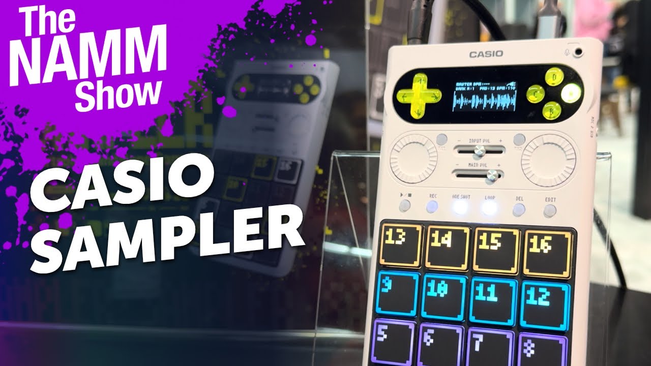 NAMM 2026: CASIO Sampler Sneak Peek (Demo and Interview)