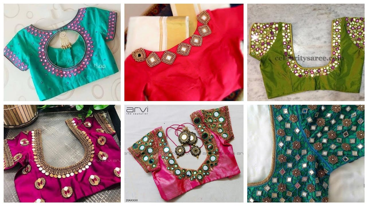 20+ Stylish & new mirror work blouse designs || trendy blouse designs 2020