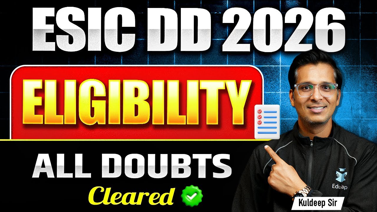 What is Eligibility Criteria for UPSC ESIC DD Exam? ESIC DD Qualification & Experience Required