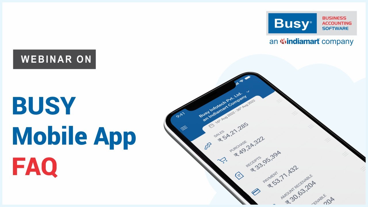 FAQ on BUSY Mobile App | BUSY Mobile App