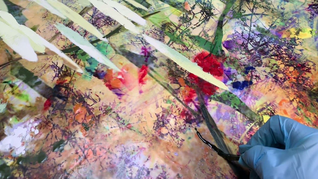 Working the wax - encaustic art by Dutch contemporary artist Suus Suiker