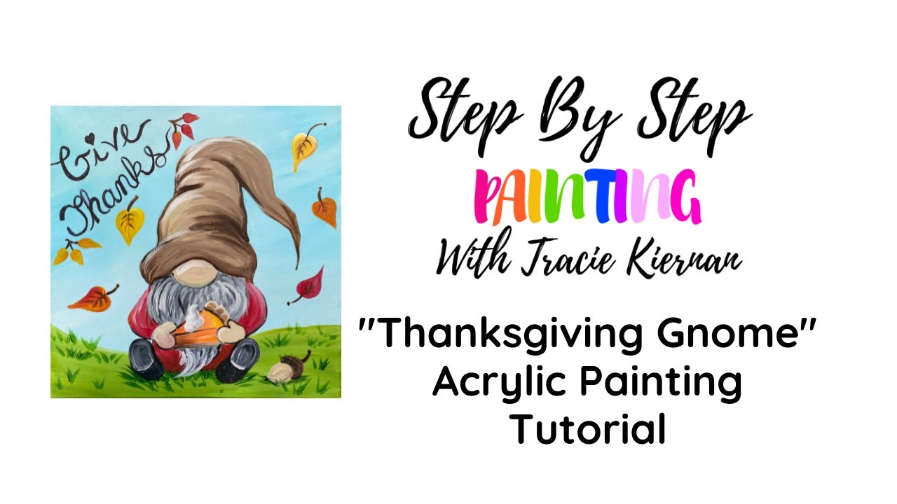 Thanksgiving Gnome Acrylic Painting Tutorial