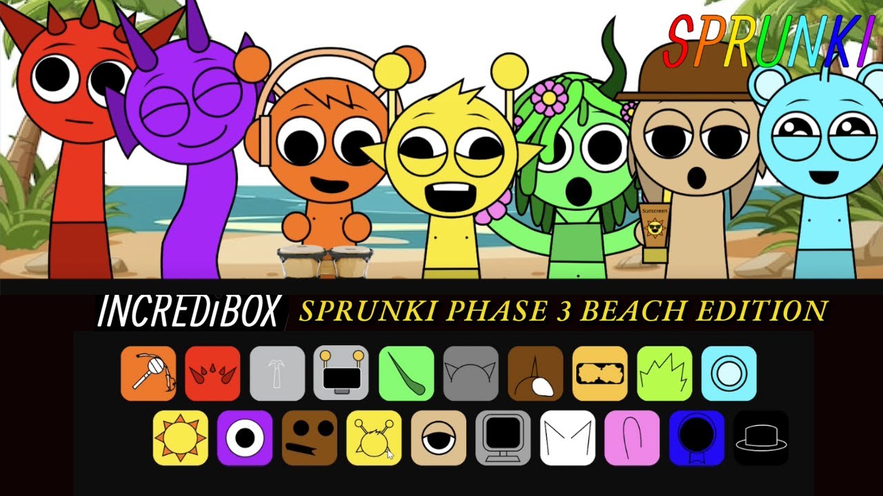 Incredibox - Sprunki (Phase 3) Beach Edition - Gameplay Showcase