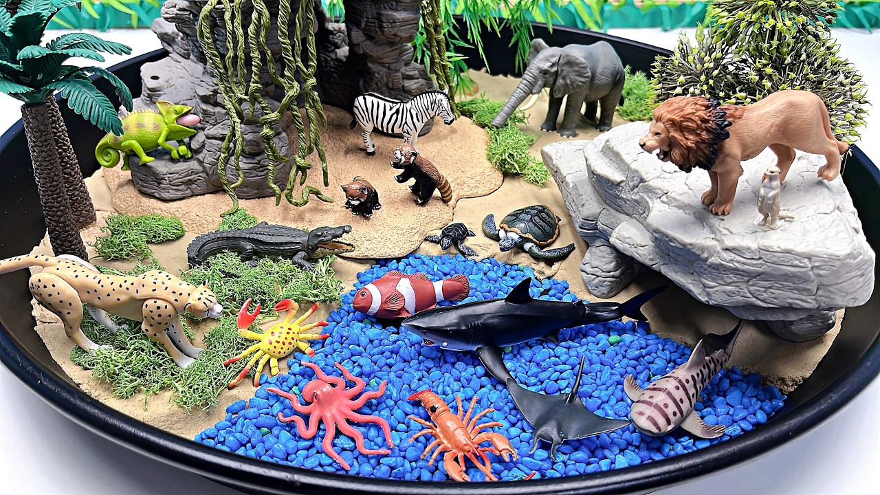Diorama Mini Safari World With New Animals