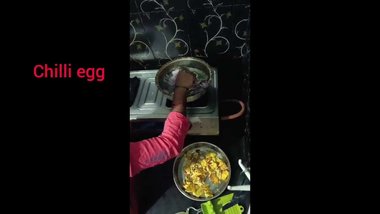 Chilli egg recipe# in simple way //like, share and subscribe comment below//