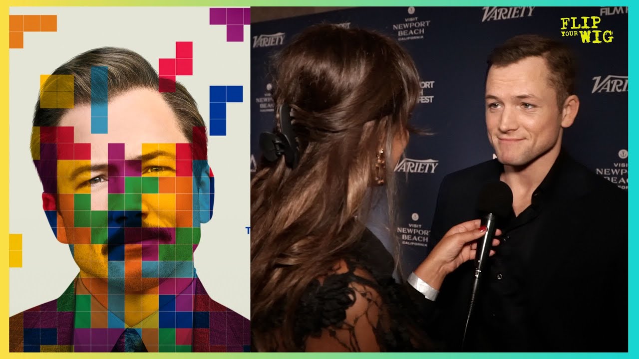 TARON EGERTON talks new series ''Tetris' and fan boys over Leo Woodhall from The White Lotus!