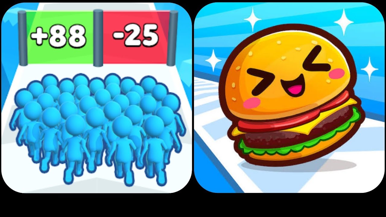 Food Run vs Count Master - Max Levels Unlocked Speedrun Gameplay