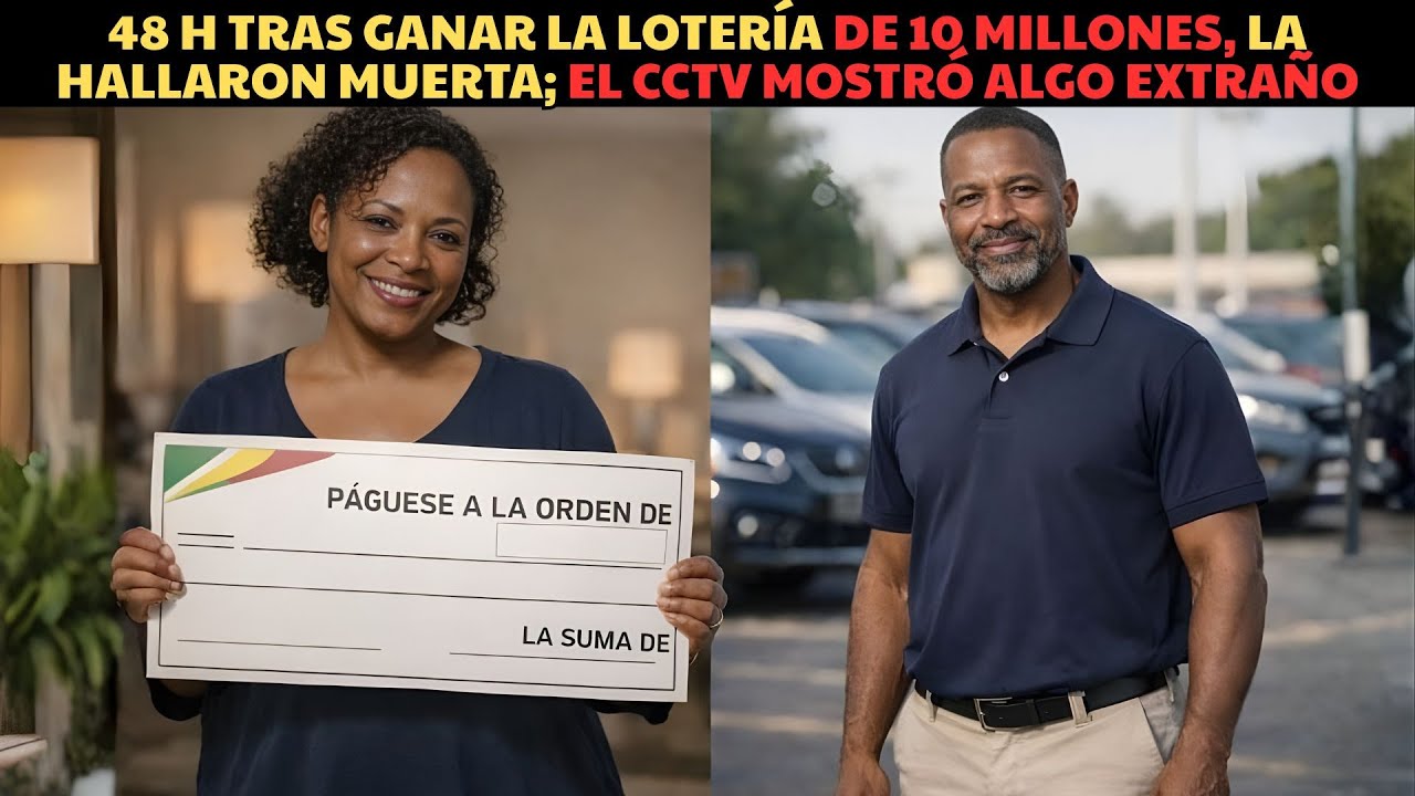 48 h tras ganar la lotería de 10 millones, la hallaron muerta; el CCTV mostró algo extraño.