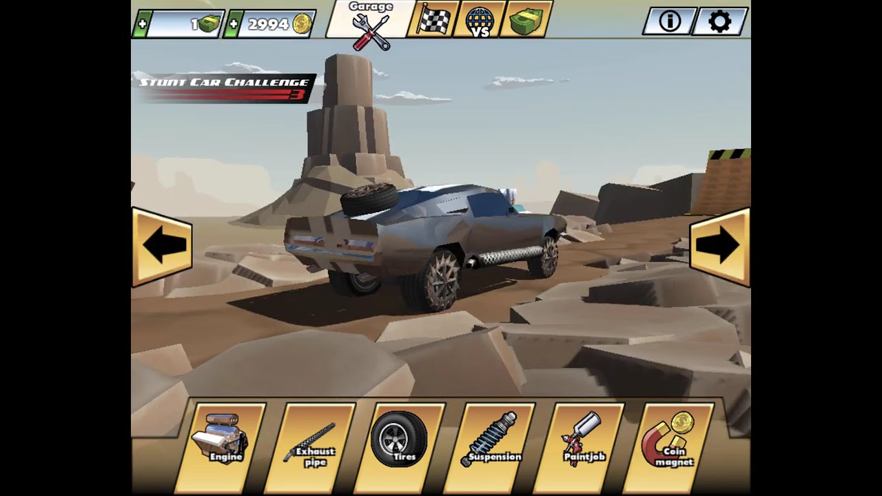 Stunt Car Challenge 3 - Full Menu Walkthrough