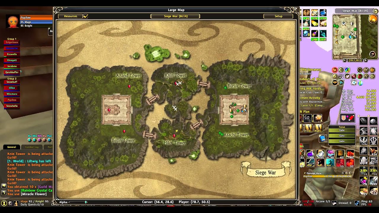 Runes of Magic Siege War Bteam (Erebos) vs Corruption (Mithras) 2/18/2016