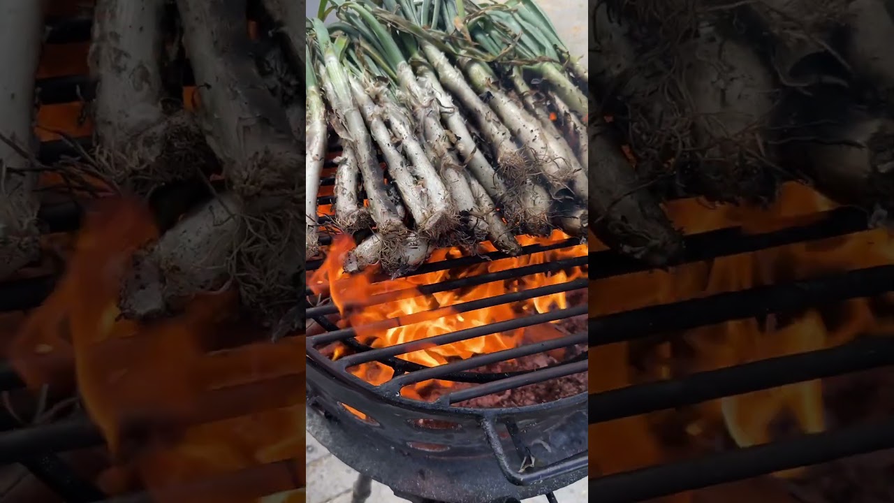 Calçots en parrilla Kankay