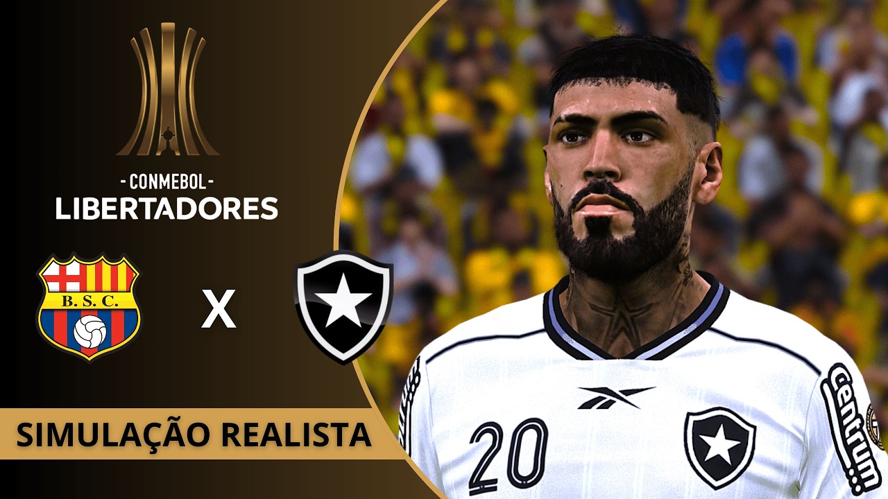Barcelona SC x Botafogo | Libertadores 2026 | Pré-Libertadores | SIMULAÇÃO PES 2026 GOGOZPATCH.