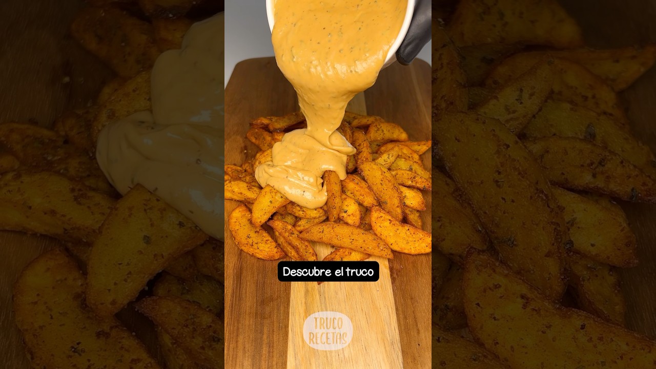 Salsa casera para patatas deluxe (patatas gajo) #receta #recetasfaciles