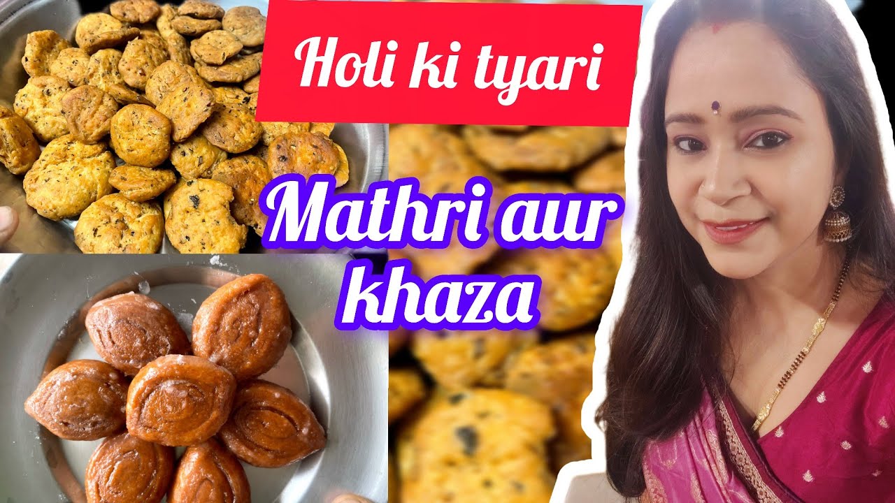 Holi Ki Tyari Shuru 💛 Mathri Aur Khaza Ke Saath! #holi #holispecial #trending 